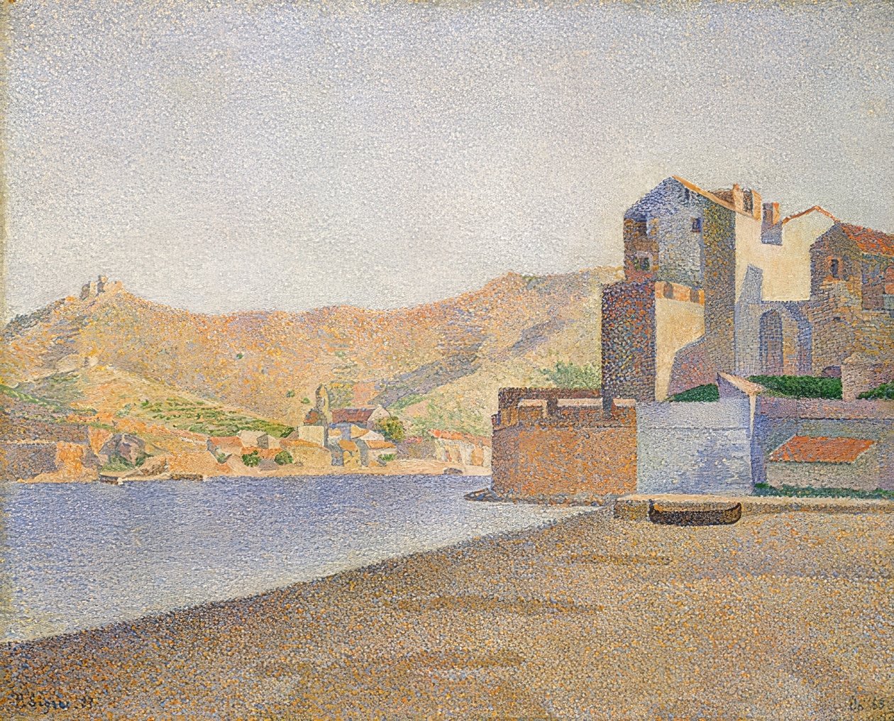 Der Stadtstrand, Collioure, Opus 165. / Collioure. Kasaba Sahili. Eser 165. 1887 by Paul Signac