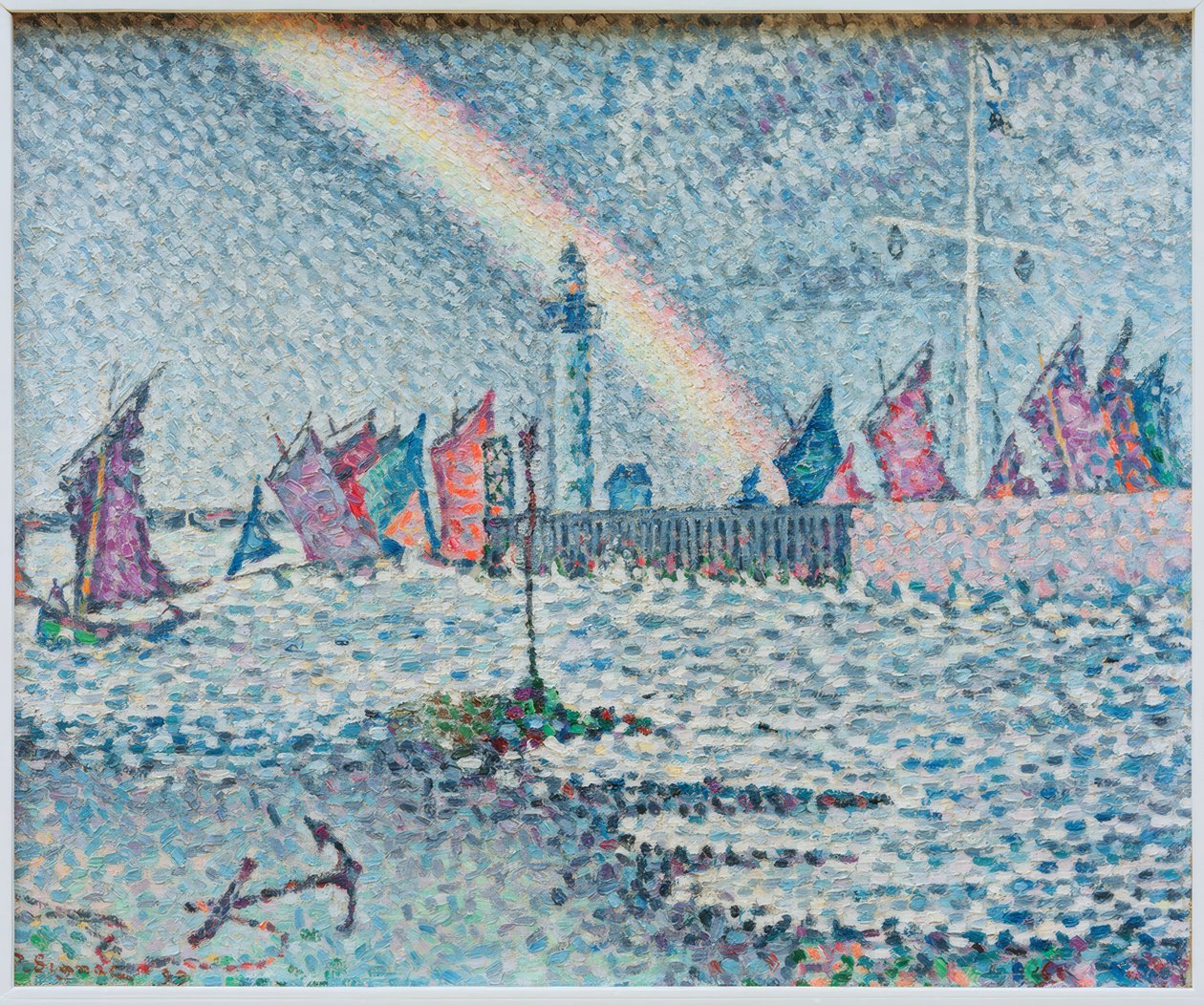 Honfleur limanına giriş by Paul Signac