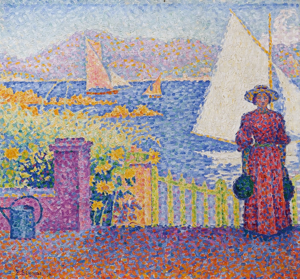 Kapı Saint Tropez. by Paul Signac