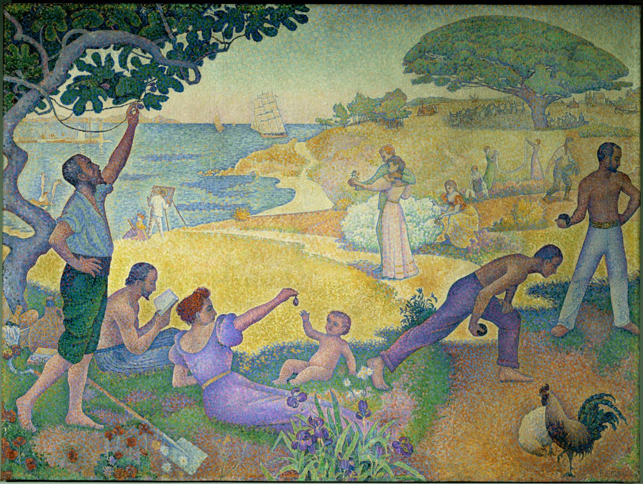 Uyum Zamanında. Altın Çağ Geçmişte Değil Gelecektedir, 1896. by Paul Signac