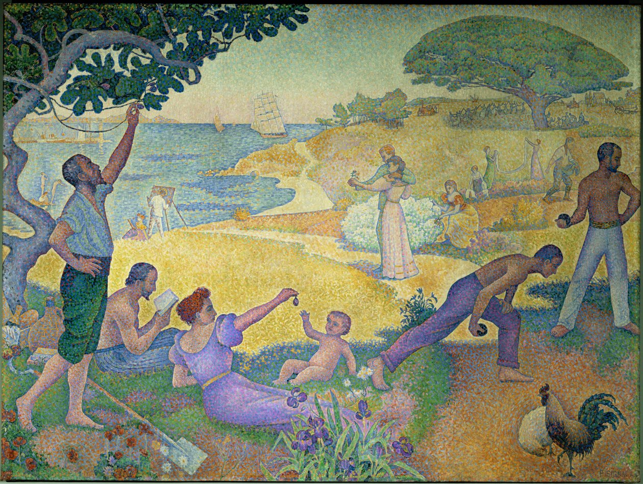 Uyum çağında (tuval üzerine resim) by Paul Signac