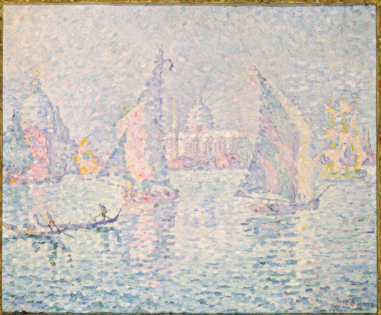 Yeşil sis, Venedik by Paul Signac