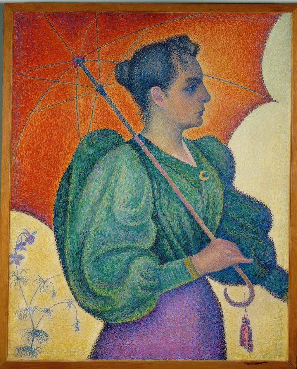 Şemsiyeli kadın by Paul Signac