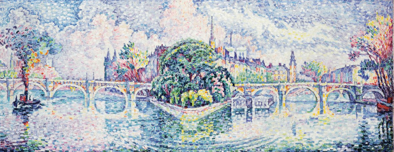 Vert-Galant Bahçesi, c. 1928 by Paul Signac