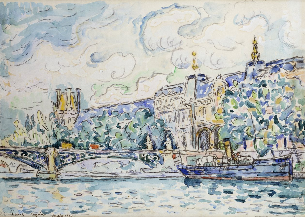 Louvre Sarayı, 1910 by Paul Signac