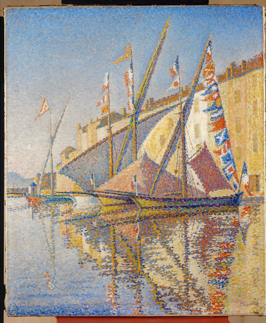 Tropez Limanı, Fransa (tuval üzerine yağlıboya) by Paul Signac