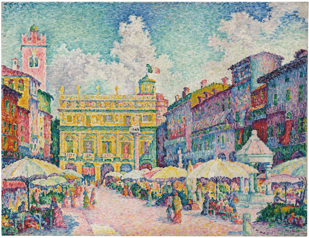 Verona Pazarı by Paul Signac