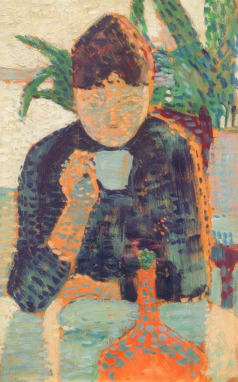 Paul Signac, İçen Kadın I by Paul Signac