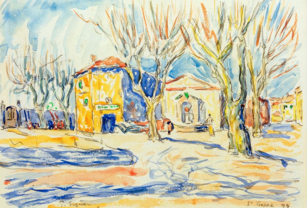 Saint-Tropez manzarası by Paul Signac