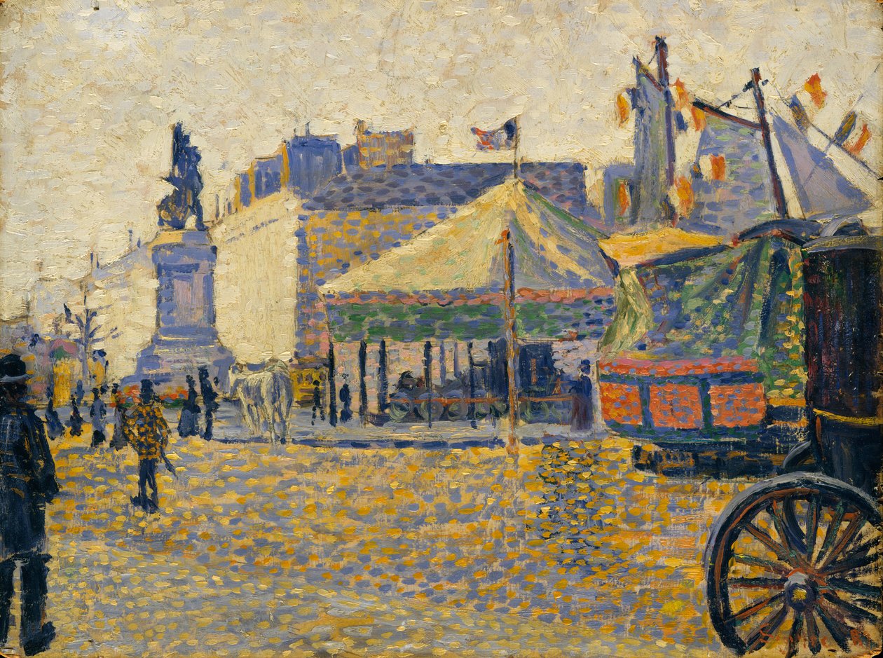 Place de Clichy, 1887 by Paul Signac