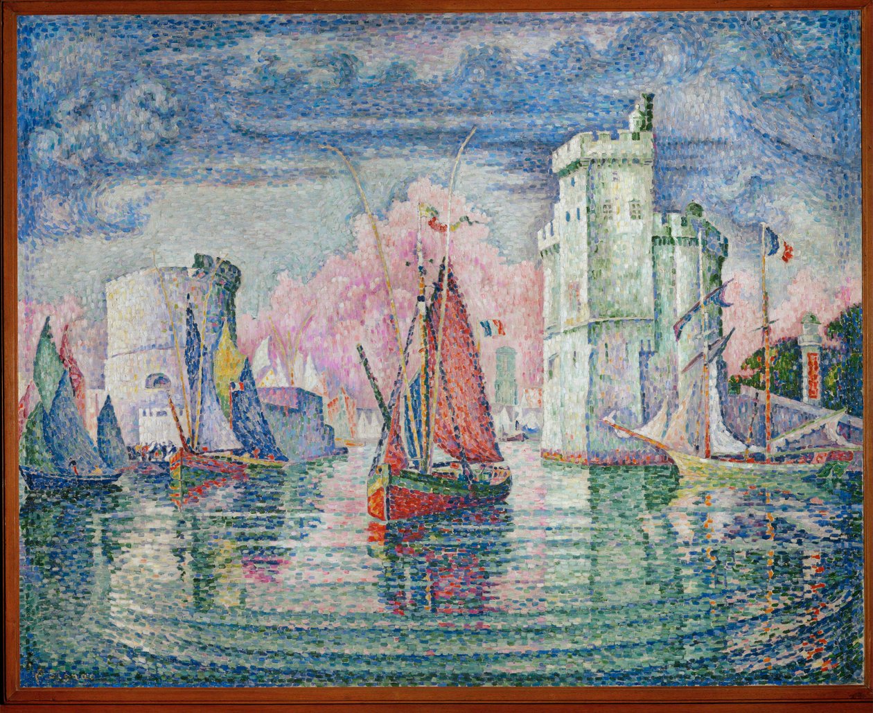 Port de La Rochelle (tuval üzerine resim) by Paul Signac