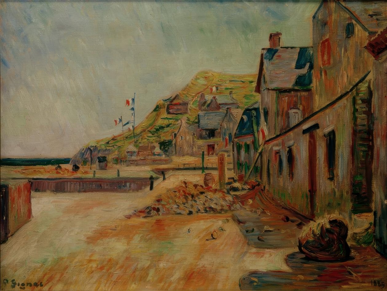 Porten-Bessin. 14 Temmuz by Paul Signac