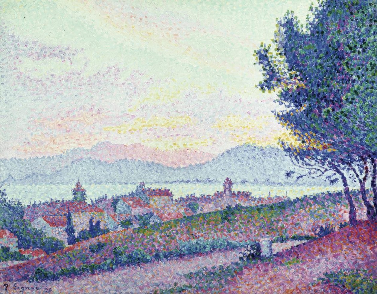 Saint Tropez - Bosque de Pinos / 1896 by Paul Signac