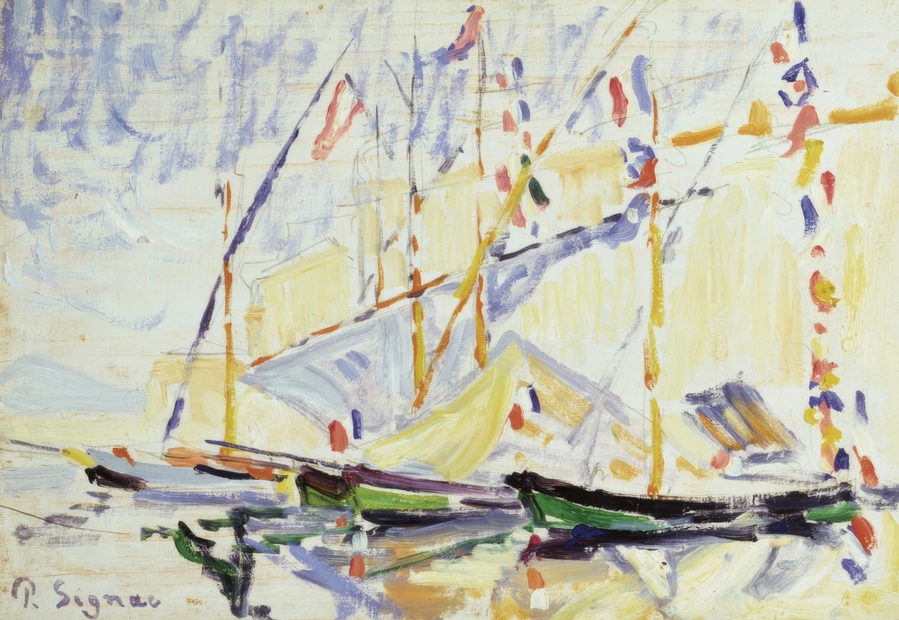 Aziz Trope. Sanatçı: PAUL SIGNAC. Müze: GALERIA COURTAULD / LONDRA / G. BRETAÑA by Paul Signac