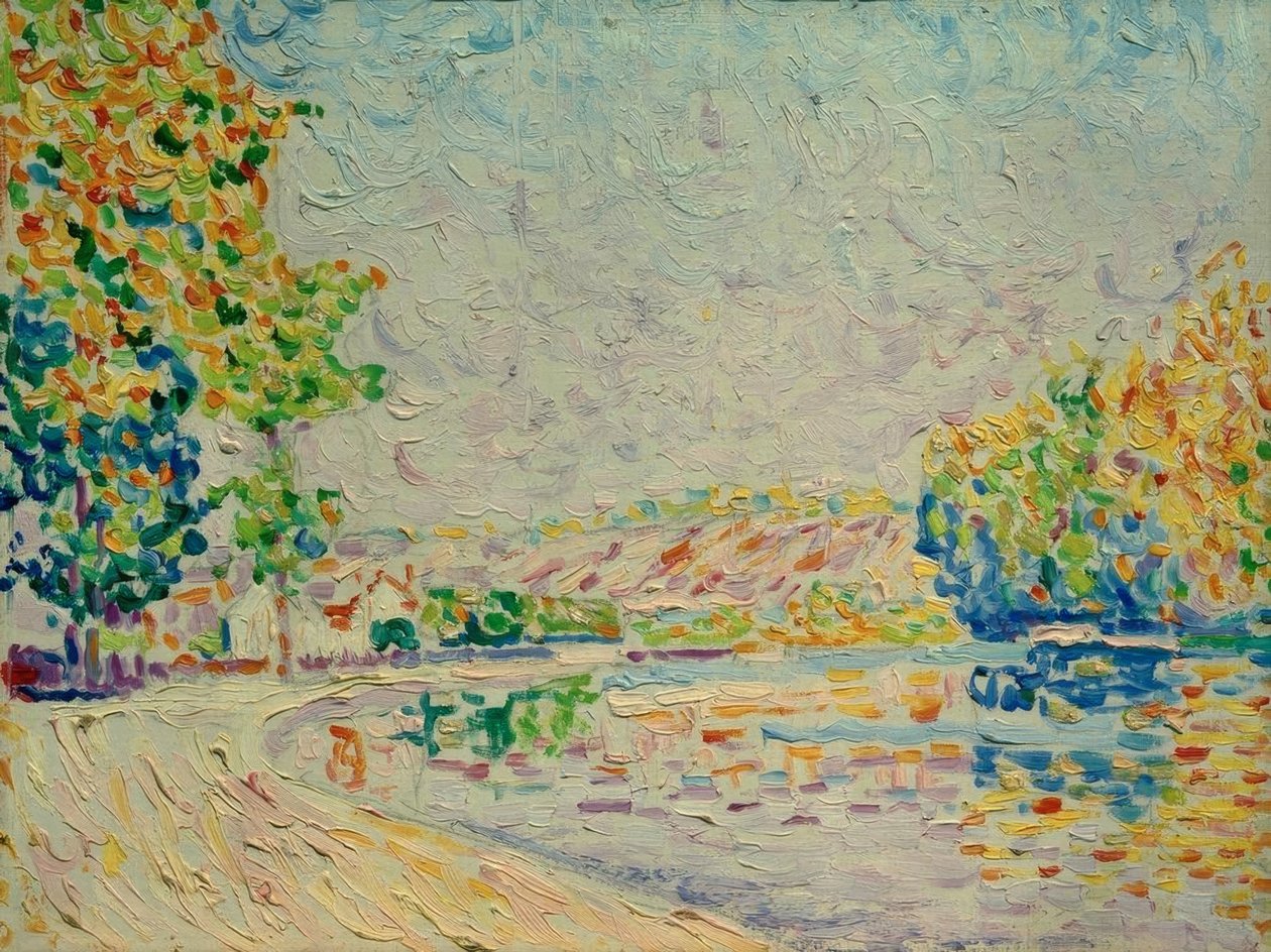 Samois, Çalışma no. 8 by Paul Signac