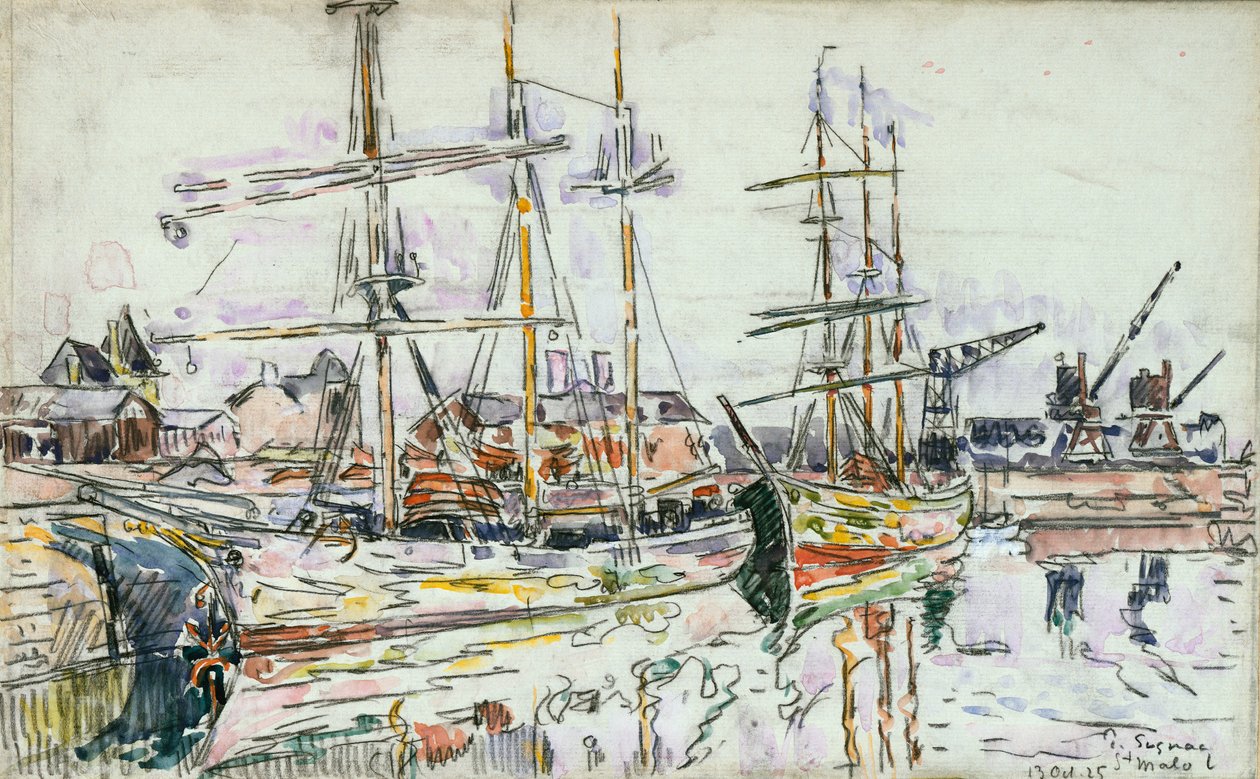 St. Malo, 1925 by Paul Signac