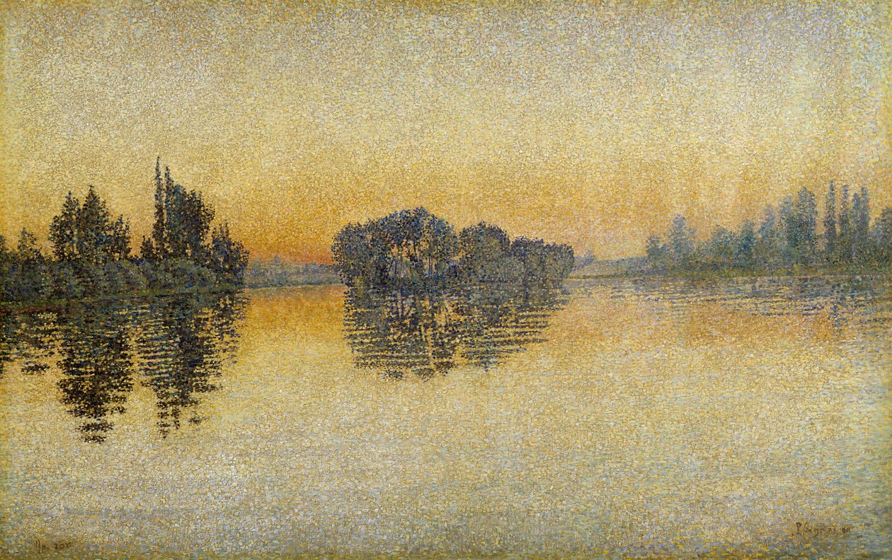 Gün Batımı, Herblay by Paul Signac