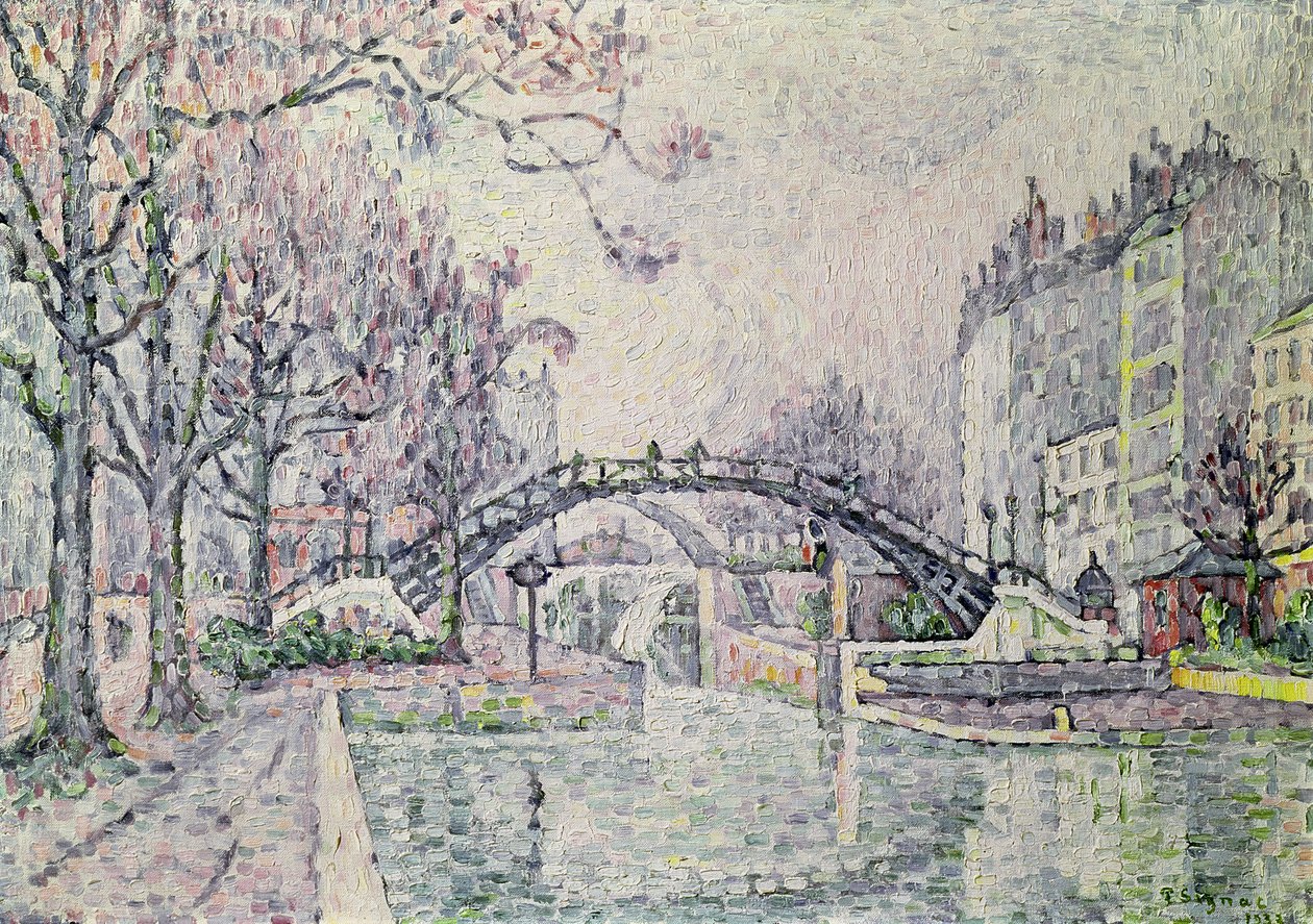 Kanal Saint-Martin, 1933 by Paul Signac
