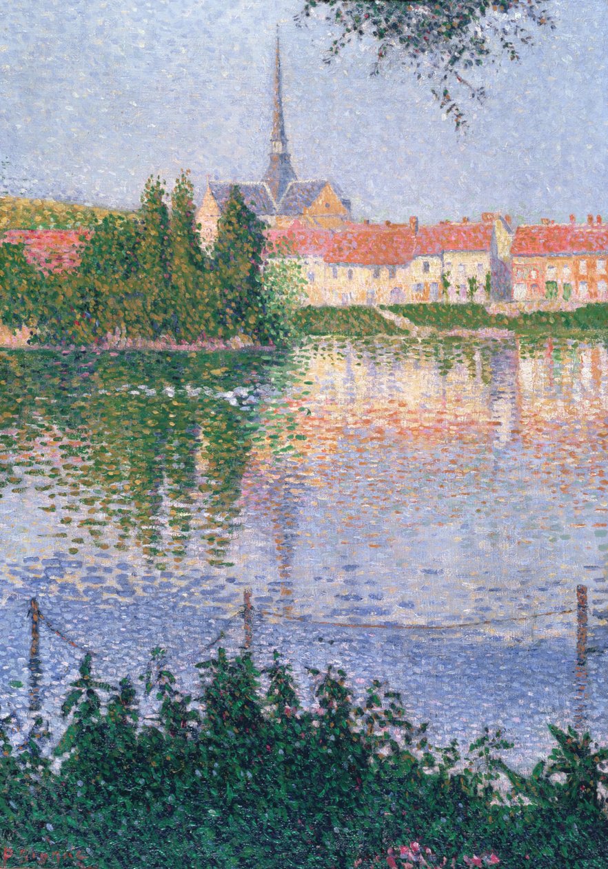 Les Andelys yakınlarındaki Lucas Adası by Paul Signac