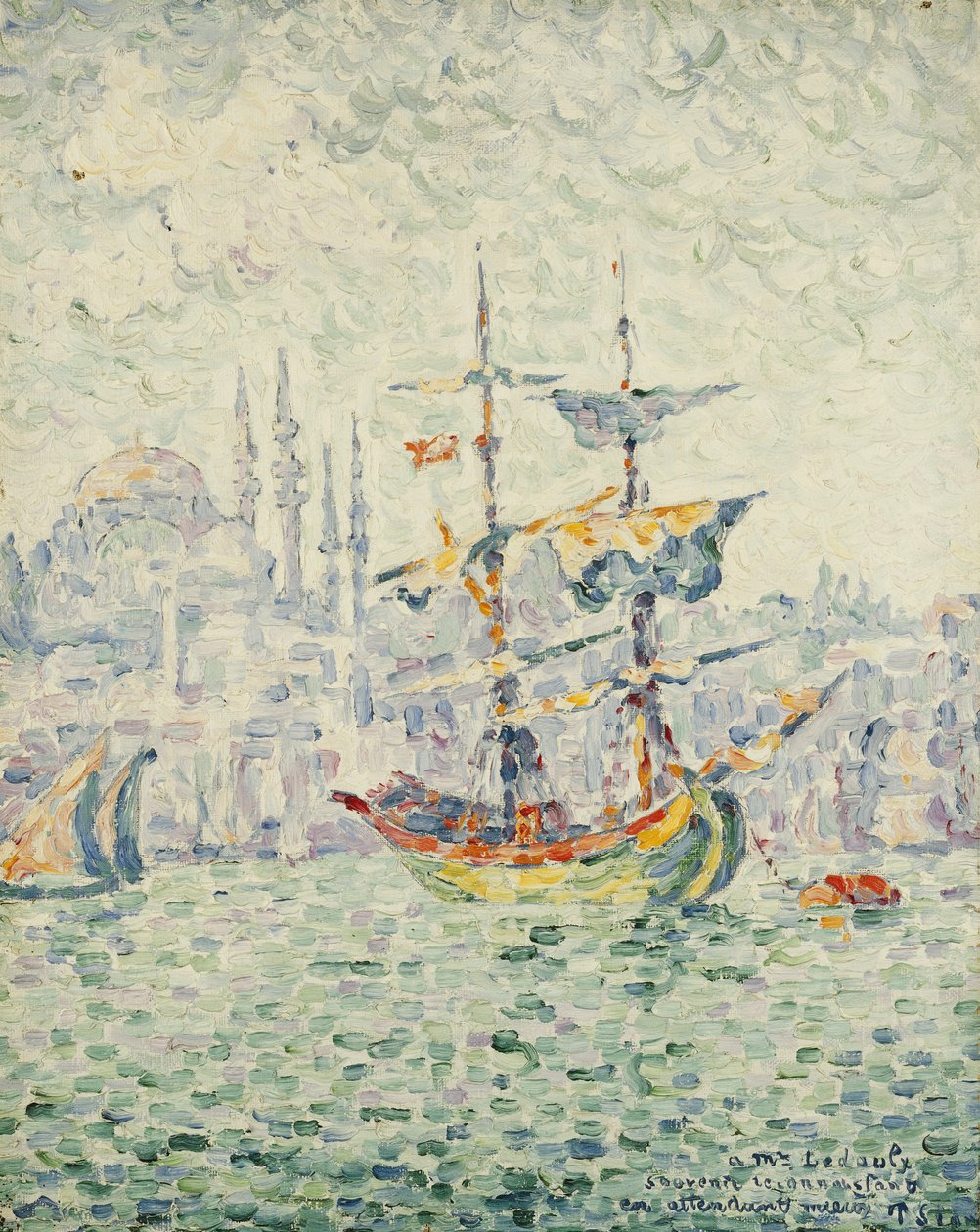 Konstantinopolis Limanı; Le Port de Konstantinopolis, 1907 by Paul Signac