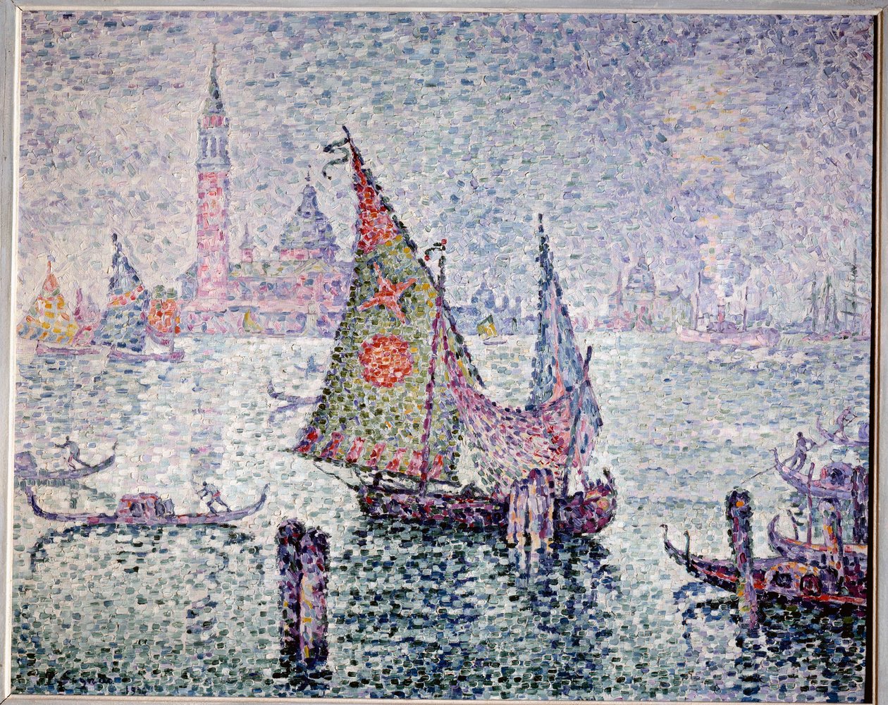 Yeşil peçe, Venedik. Paul Signac