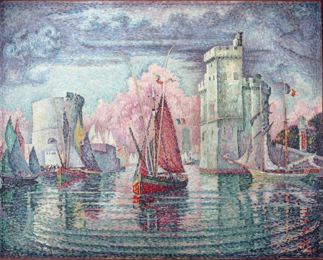 La Rochelle limanı - tuval üzerine yağlıboya by Paul Signac