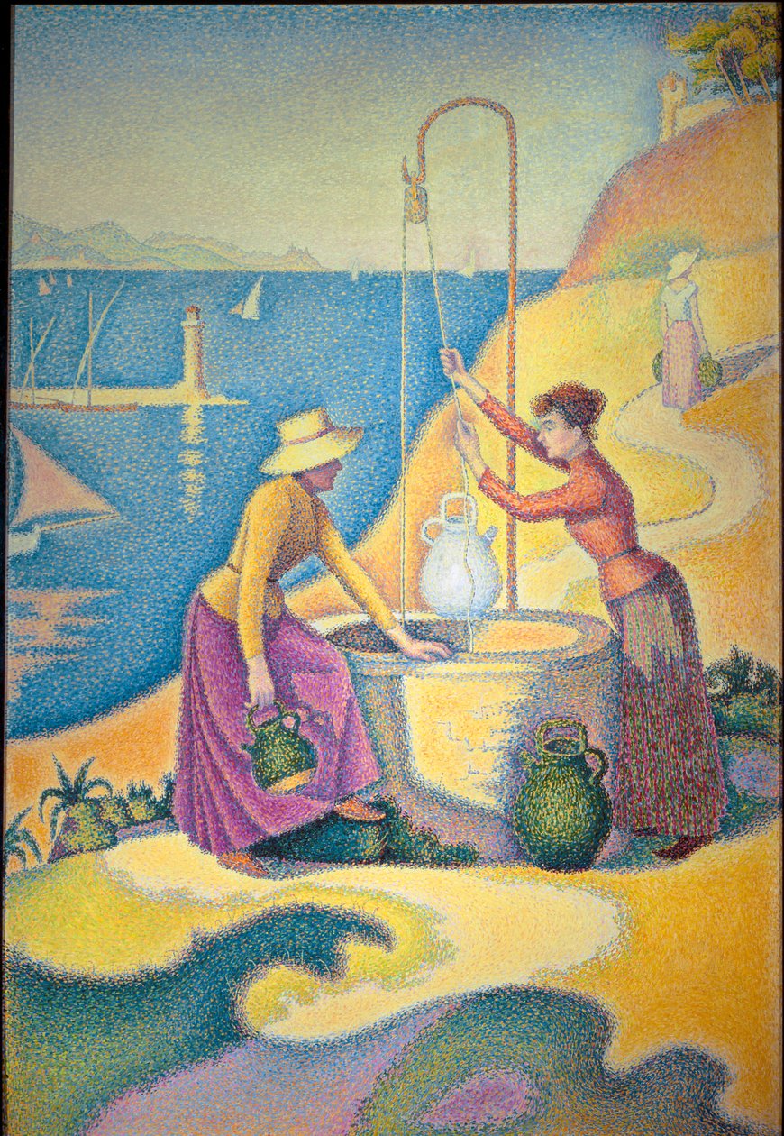 Kuyudaki Kadınlar veya Kuyudaki Provence Genç Kadınları by Paul Signac