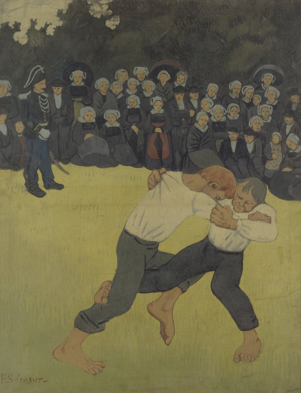 Breton Güreşi, 1890-1891 by Paul Sérusier