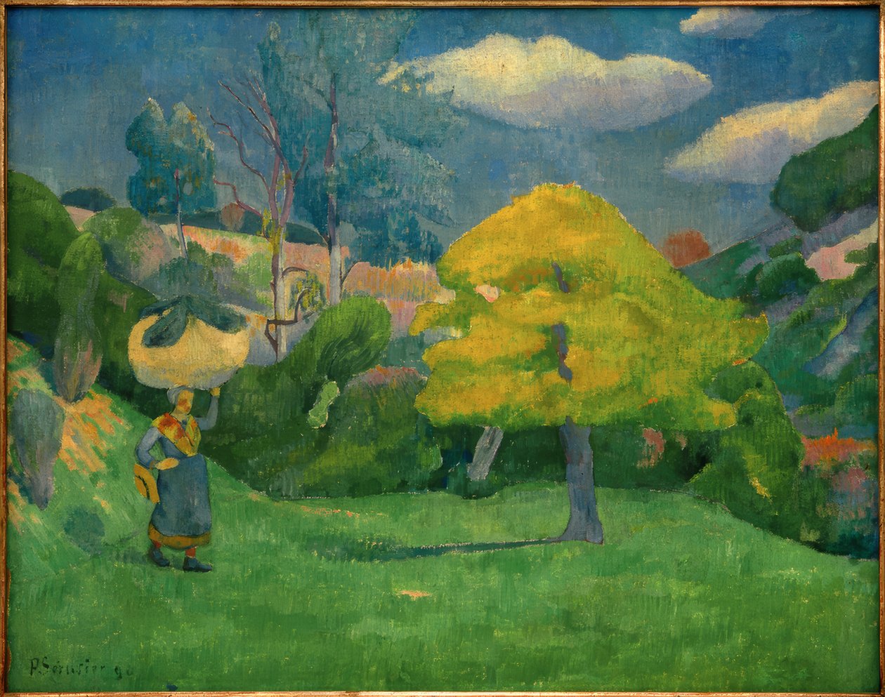 Breton çamaşırhaneye gidiyor by Paul Sérusier
