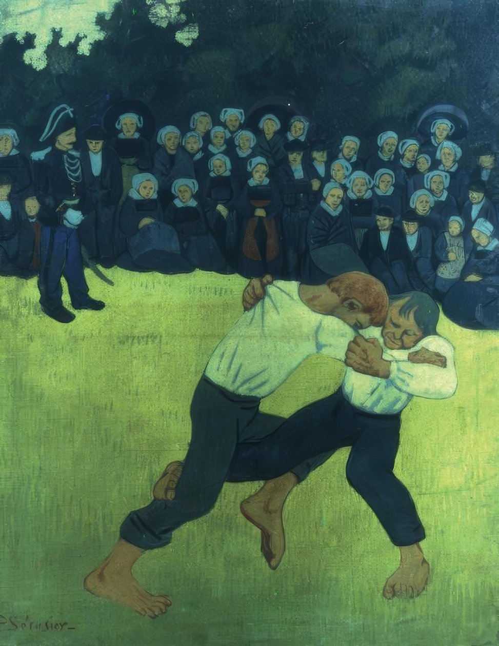 Breton mücadelesi / 1895 by Paul Sérusier