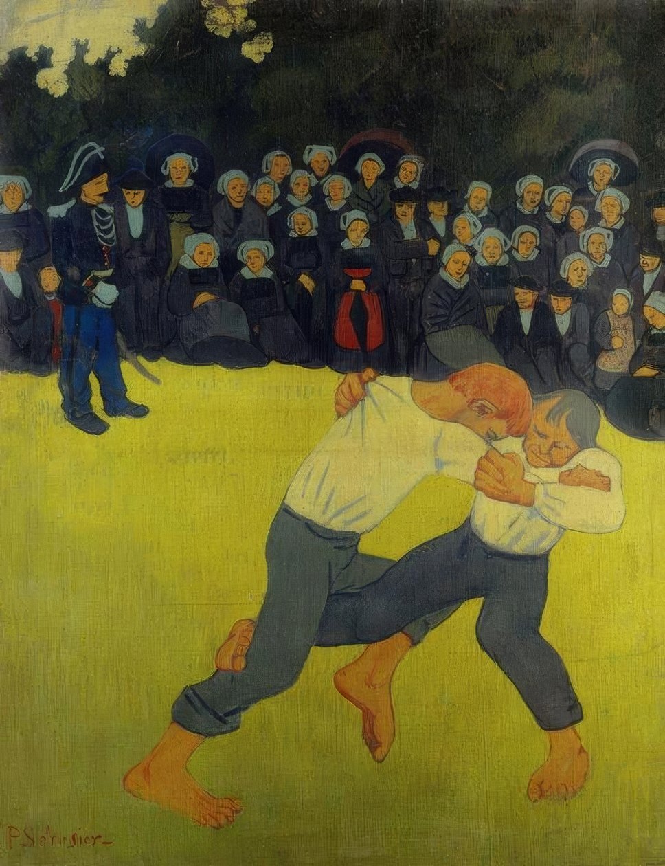 breton güreşi by Paul Sérusier
