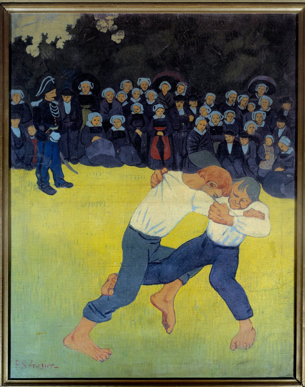 Breton Mücadelesi Tablosu Paul Serusier (1863-1927) 1890 Güneş. 0.92x0.73 m Paris, Orsay Müzesi by Paul Sérusier