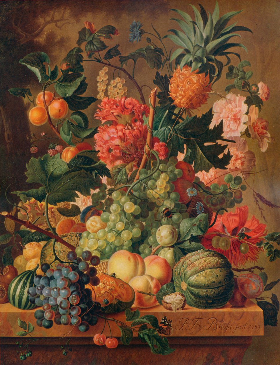 Meyve ve Çiçekler, 1789, 1938 by Paul Theodor van Brussel