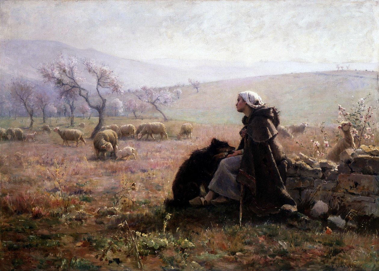 İlkbahar, yaklaşık 1877 (tuval üzerine yağlı boya) by Paul Vayson