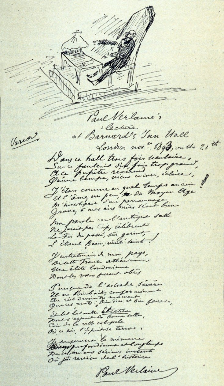 Fransız şair Paul Verlaine