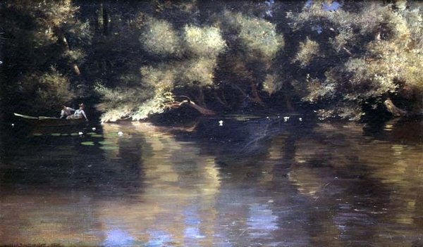 Irmağın üstünde by Paul Wilhelm Keller Reutlingen