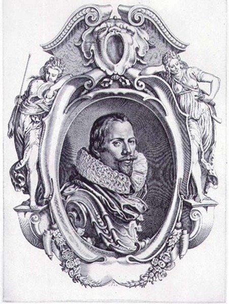 Simon de Passe (1595-1647) 1622 tarafından oyulmuş Otoportre (gravür) by Paul van (after) Somer
