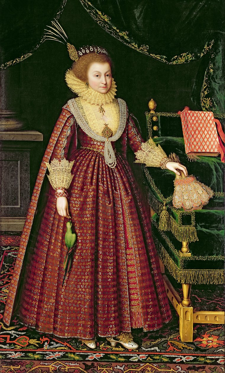Bir Hanımefendinin Portresi, Muhtemelen Elizabeth, Kontes Kellie, 1619-20 dolayları (tuval üzerine yağlı boya) by Paul van Somer