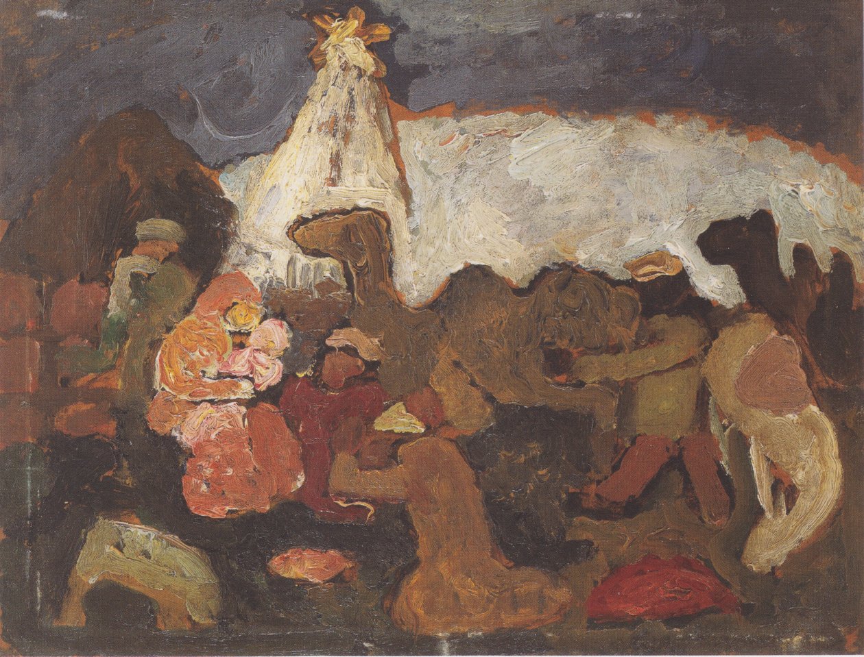 Üç kralın hayranlığı by Paula Modersohn Becker