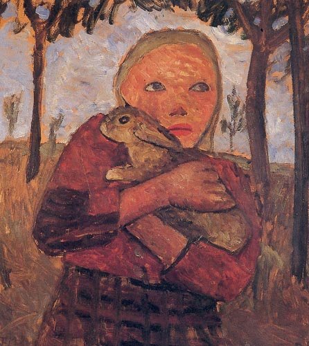 tavşan kız by Paula Modersohn Becker
