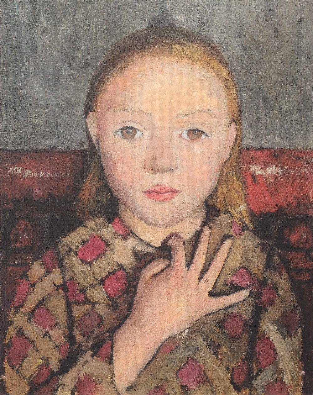 Bir kızın portresi by Paula Modersohn Becker