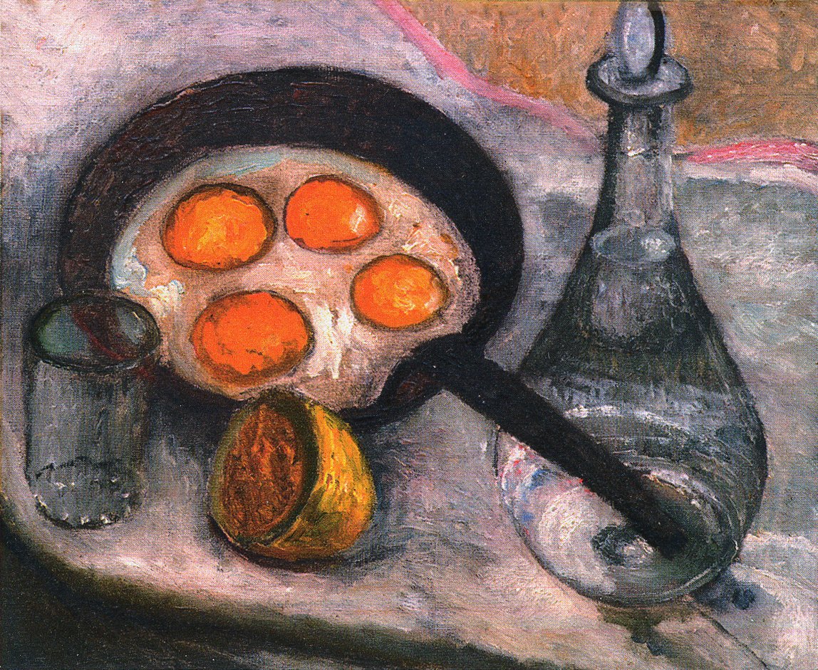 Sahanda yumurta ile natürmort by Paula Modersohn Becker