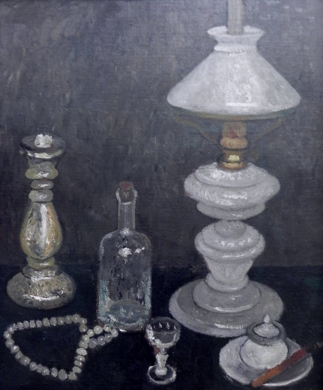 Beyaz bir lamba ile natürmort by Paula Modersohn Becker