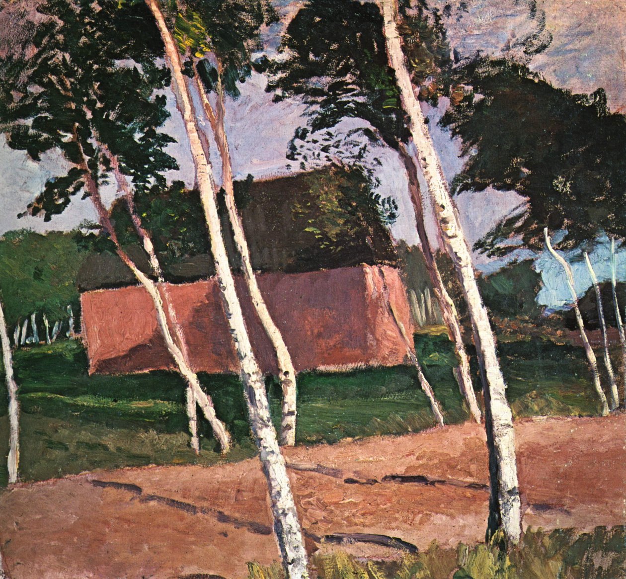 Worpswede manzara by Paula Modersohn Becker