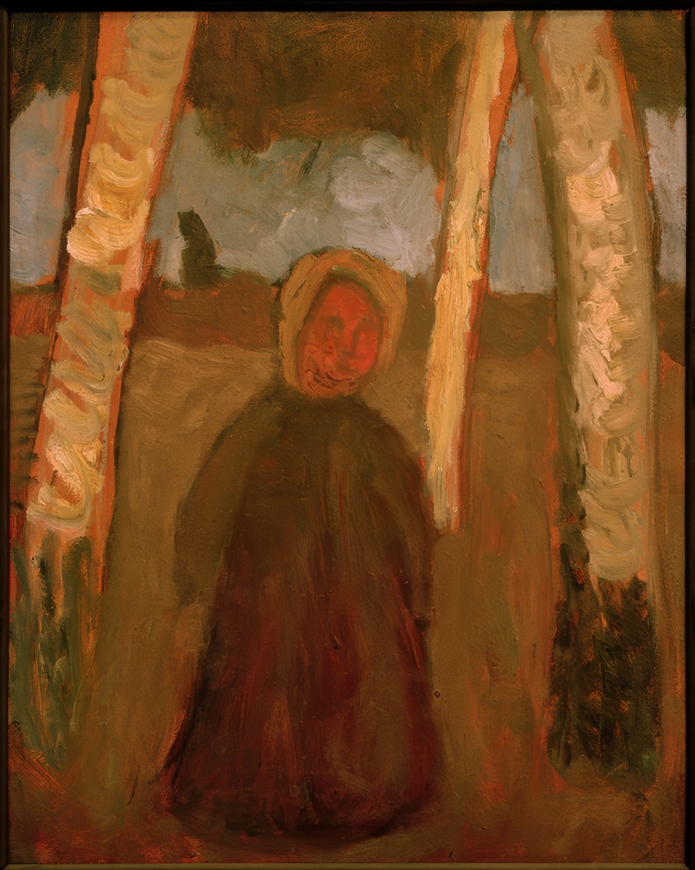 huş ağaçlarının altında çocuk by Paula Modersohn Becker