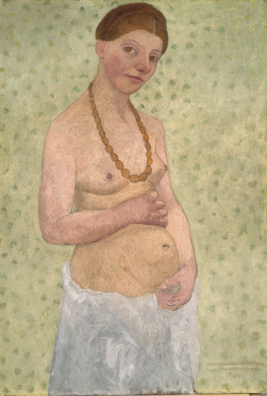 Altıncı evlilik yıldönümünde Otoportre, 1906 by Paula Modersohn Becker