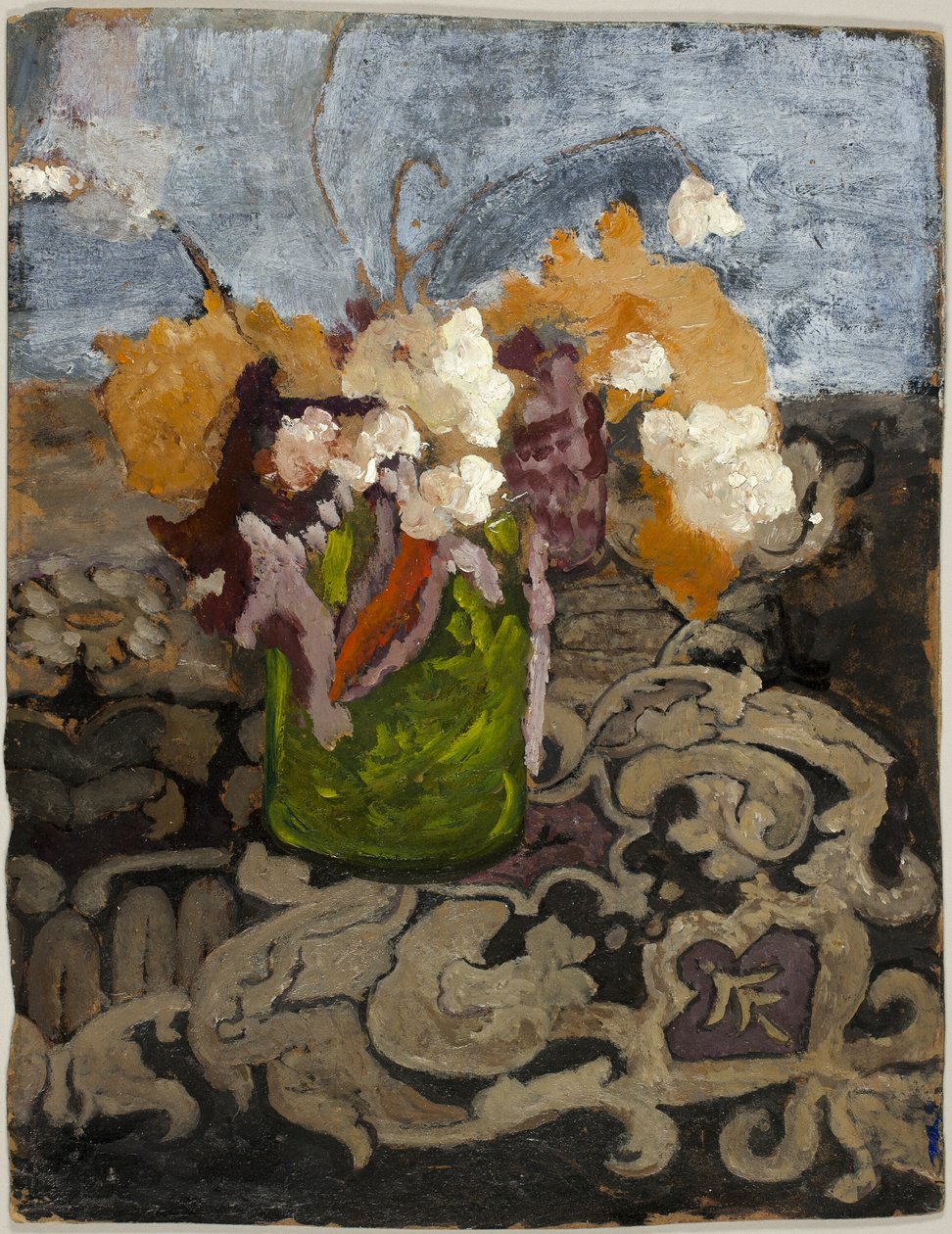 Yeşil Vazolu Natürmort by Paula Modersohn Becker