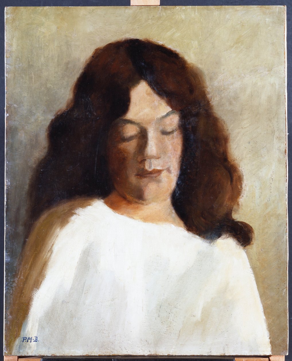 Saçları Dökülmüş Genç Kadın, 1897 dolayları by Paula Modersohn Becker