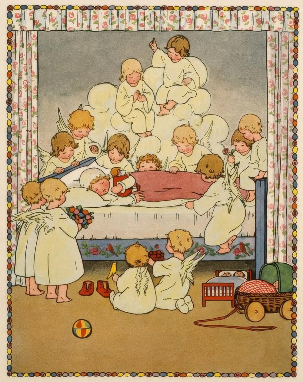 Akşam yattığımda on dört melek yanımda durur. by Pauli Ebner
