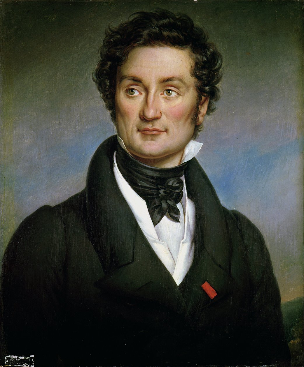 Portrait of Charles Nodier (1780-1844) 1824  by Paulin Jean Baptiste Guerin